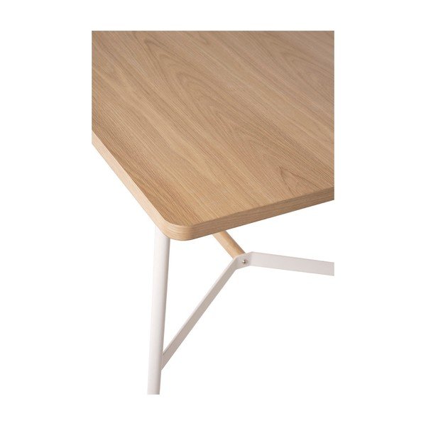Tavolo da pranzo bianco , 100 x 80 cm Asis - sømcasa-image-3