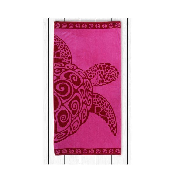 Telo da bagno Tartaruga rosa, 90 x 180 cm - DecoKing-image-1