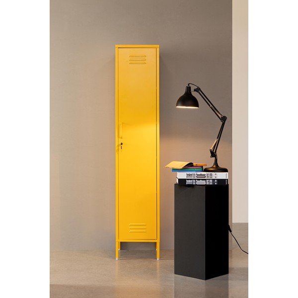Armadietto giallo in metallo con chiusura a chiave 38x185x46 cm Cambridge – Yes Everyday-image-1