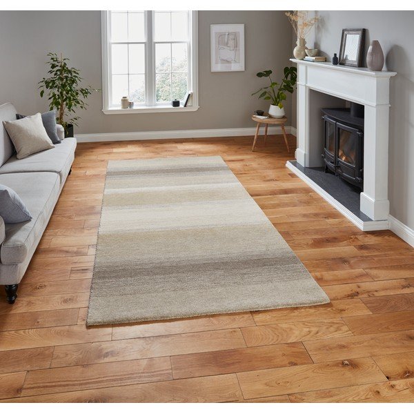 Tappeto in lana marrone/beige 170x120 cm Elements - Think Rugs-image-1