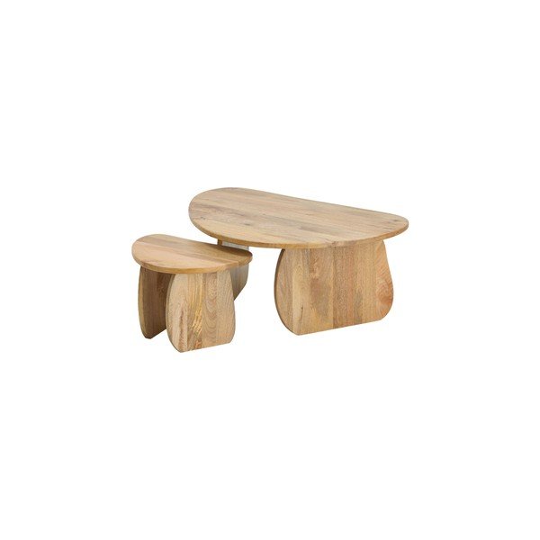 Tavolino da salotto di colore naturale in mango massiccio Mushroom – Ellos Home
