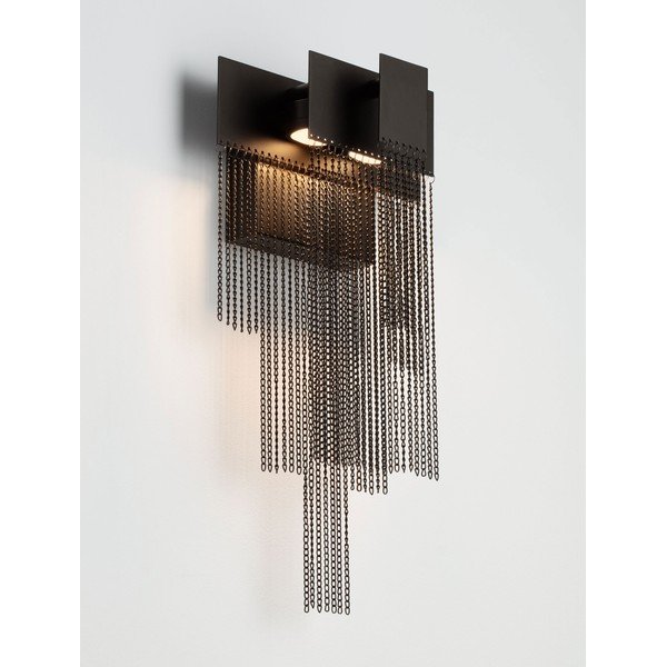 Lampada da parete LED nera opaca in acciaio con intensità regolabile Revια – Nova Luce-image-2