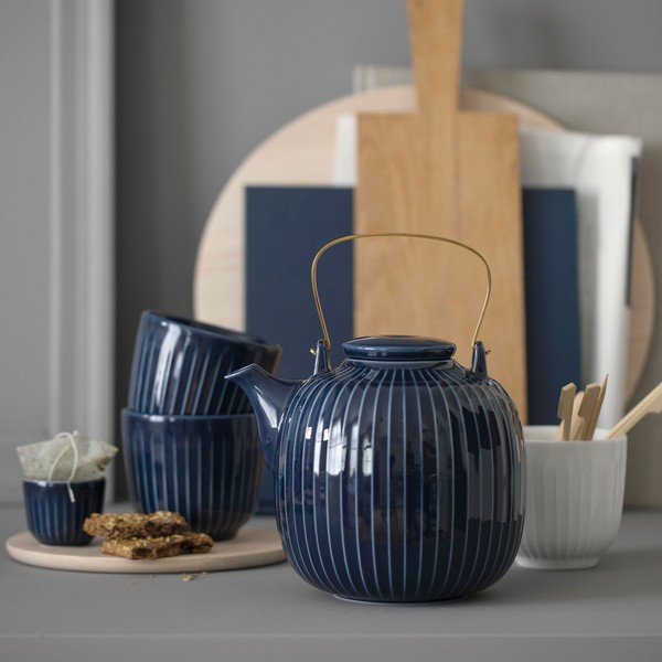 Tazza Hammershoi in porcellana blu scuro, 200 ml Hammershøi - Kähler Design-image-1
