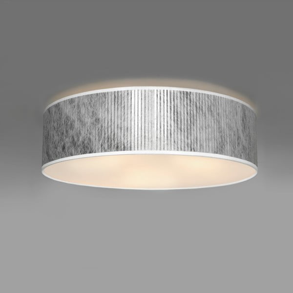 Lampada da soffitto in argento ø 40 cm Tres Plisado - Sotto Luce-image-1