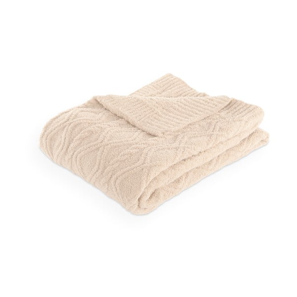 Coperta avorio in micropile 130x170 cm Aspen – Tiseco Home Studio