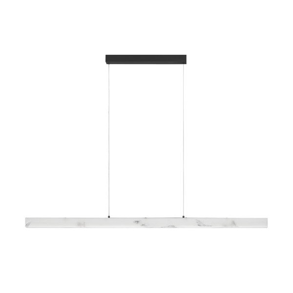 Lampadario LED bianco/nero opaco con effetto pietra con intensità regolabile Vaster – Nova Luce
