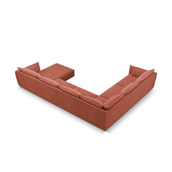 Divano angolare rosso (angolo sinistro) Vanda - Mazzini Sofas-image-3