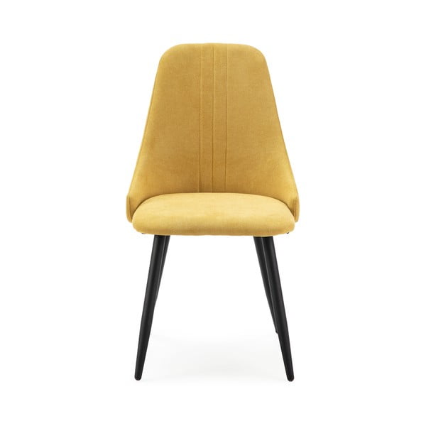 Sedie da pranzo gialle in set di 4 Mani - Marckeric-image-2