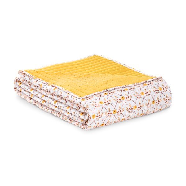 Copriletto giallo per letto matrimoniale 200x220 cm Folky - AmeliaHome-image-2