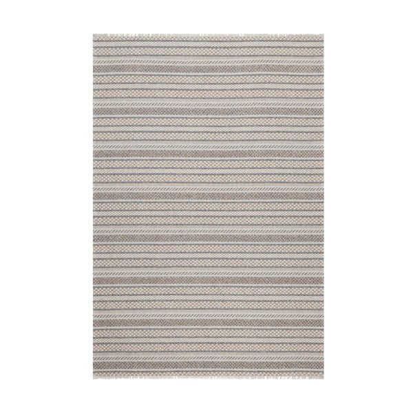 Tappeto in cotone grigio e beige , 150 x 220 cm Casa - Oyo home