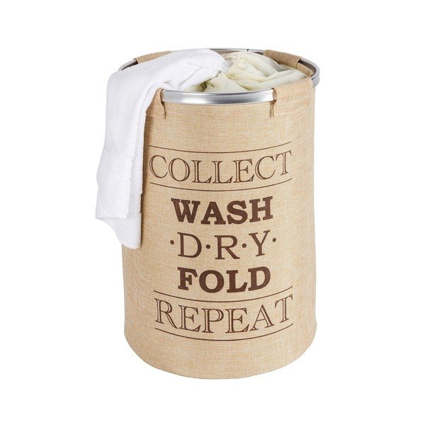 Cesto portabiancheria beige , 68 l Ringo - Wenko-image-1