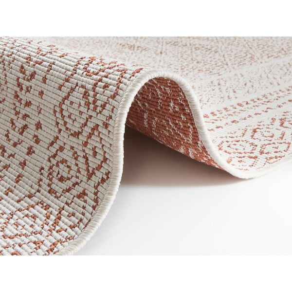 Runner da esterno arancione e bianco Berlino, 80 x 250 cm - Ragami-image-3