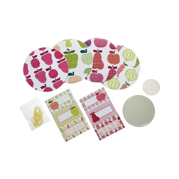 Sada 24 ozdob na zavařovačky Kitchen Craft Fruits