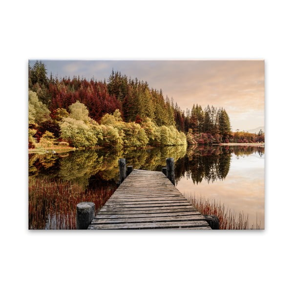 Pittura su vetro , 80 x 120 cm Autumn Path - Styler