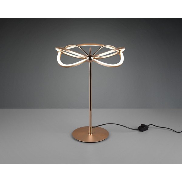 Lampada da tavolo LED color ottone con intensità regolabile (altezza totale 50 cm) Charivari – Trio-image-1