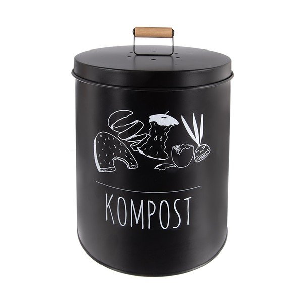 Bidone per l'umido nero 8 l BLACK – Orion