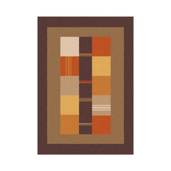 Tappeto marrone e arancione Boras Donno, 133 x 190 cm - Universal