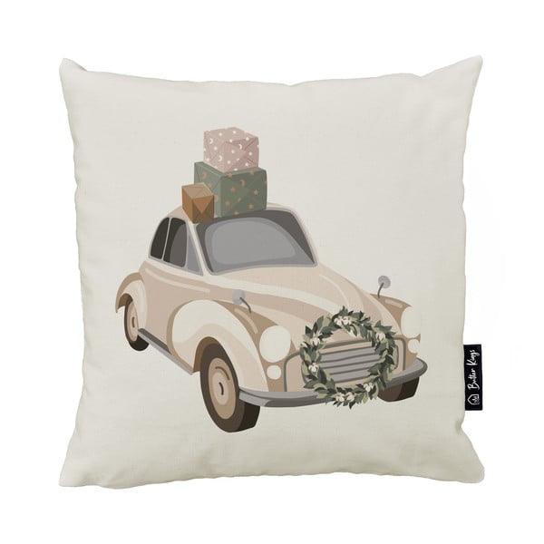 Federa decorativa a tema Natale 45x45 cm Festive Car – Butter Kings