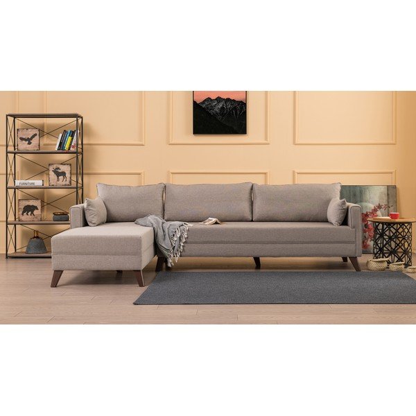 Divano angolare beige (angolo sinistro) Bella - Artie