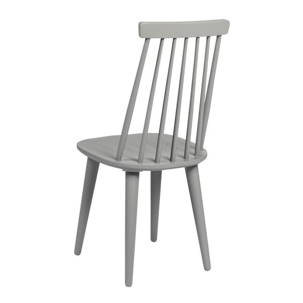 Sedia da pranzo in legno di gomma grigio chiaro Lotta - Rowico-image-4