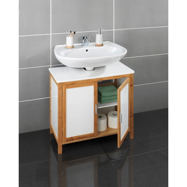 Mobile da bagno in legno di bambù Finja - Wenko-image-1