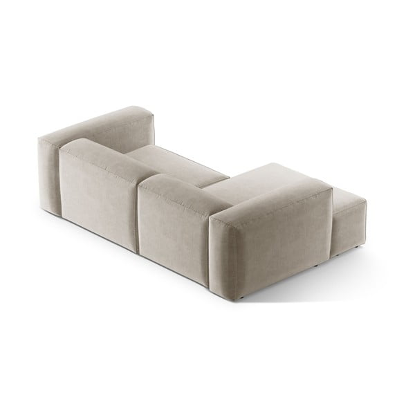 Divano angolare beige (con penisola a sinistra/con chaise lounge) Bergamo – Cosmopolitan Design-image-4