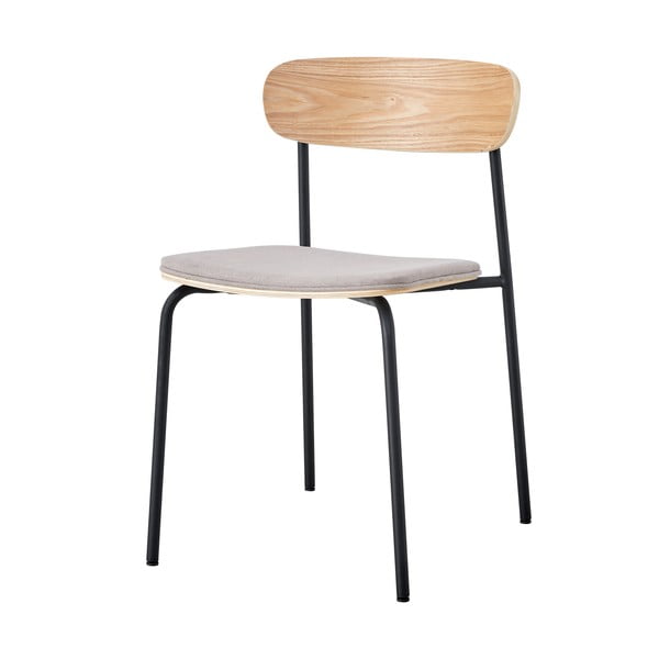 Sedie da pranzo in set nere/grigio tortora 2 pz Adriana – Marckeric-image-3