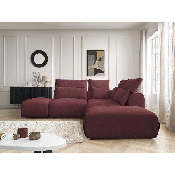 Divano angolare componibile rosso reclinabile Jana – Bobochic Paris-image-3