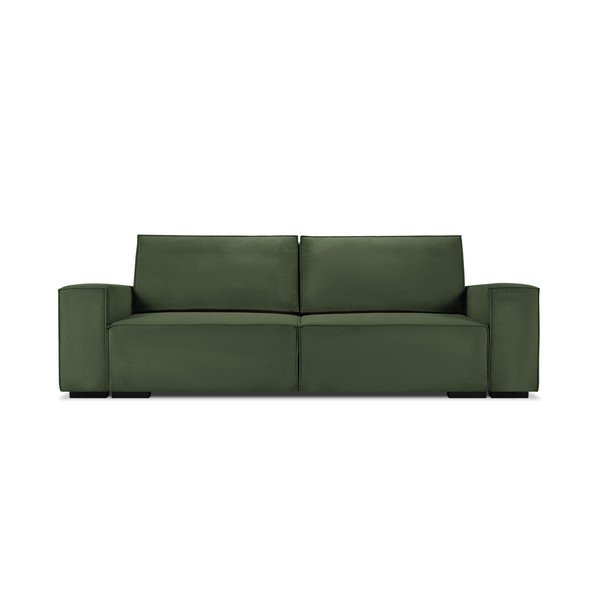 Divano letto in velluto a coste verde Azalea - Mazzini Sofas-image-2