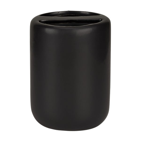 Portaspazzolino nero opaco in ceramica Olinda – Allstar