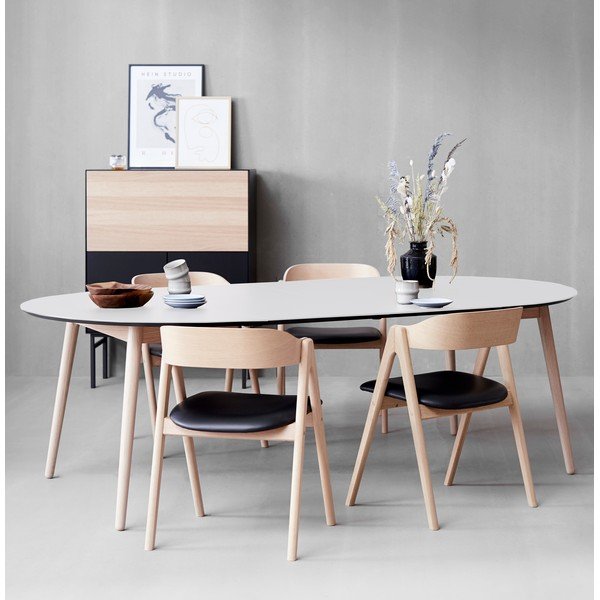 sedia da pranzo in pelle Mette - Hammel Furniture-image-4