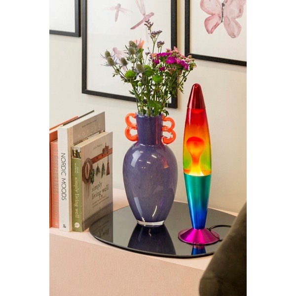 Lava lamp verde in vetro (altezza totale 41,5 cm) Rainbow Rocket Lava – Leitmotiv-image-1