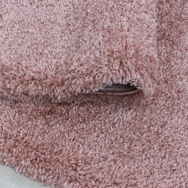 Tappeto rotondo rosa ø 80 cm Fluffy - Ayyildiz Carpets-image-1