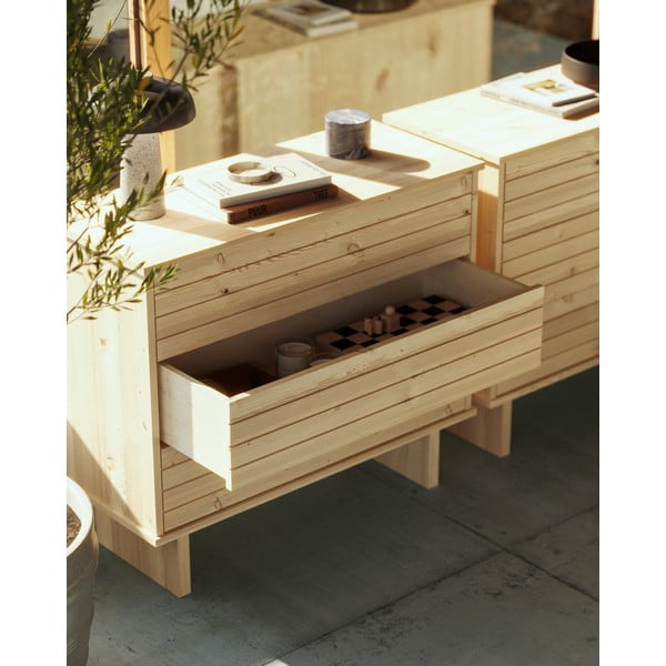 Cassettiera in legno di pino naturale Kommo - Karup Design-image-4