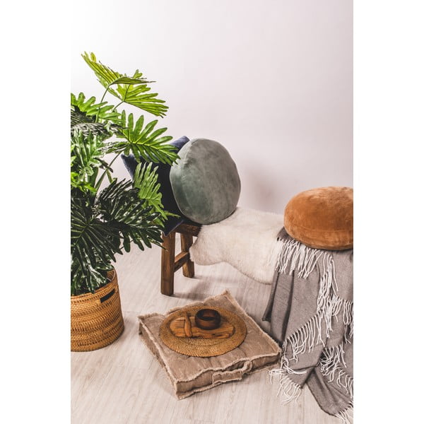 Cuscino decorativo in microfibra verde Marshmallow, ø 40 cm - Tiseco Home Studio-image-2