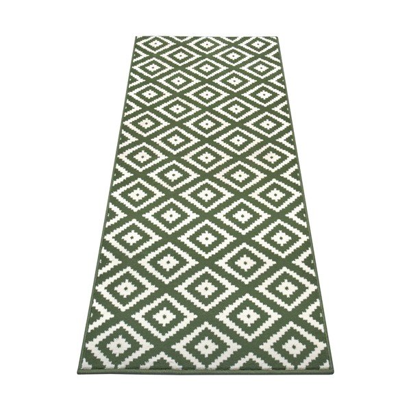 Tappeto verde 200x80 cm Diamond - Hanse Home-image-2
