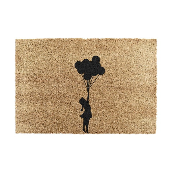 Zerbino in cocco 40x60 cm Flying Balloon Girl - Artsy Doormats