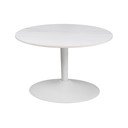 Tavolino rotondo bianco con piano in ceramica ø 60 cm Malta - Actona
