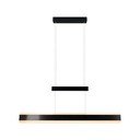 Lampadario LED nero opaco con paralume in metallo Arcola – Trio