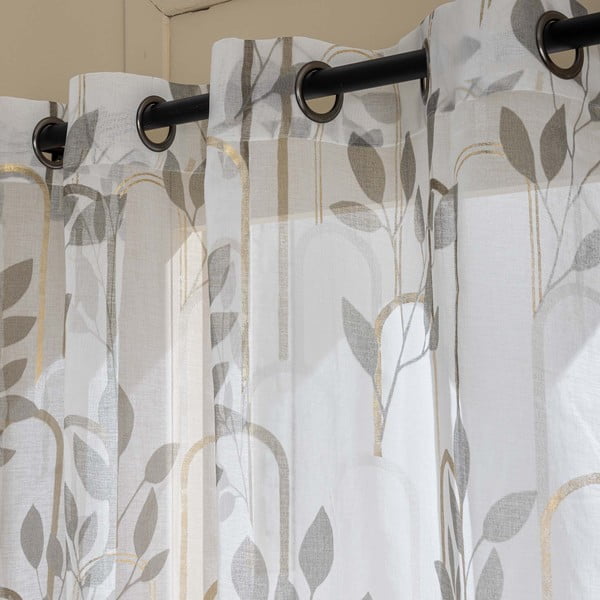 Tenda sottile grigia in voile 140x240 cm Roseris – douceur d'intérieur-image-2