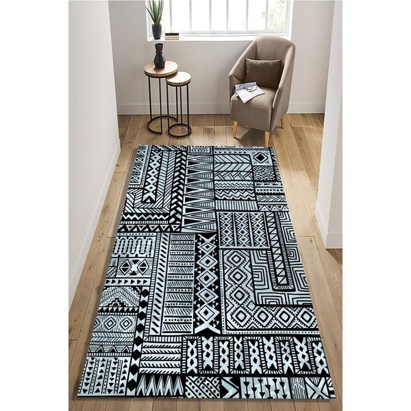 Tappeto blu 200x80 cm Modern Design - Rizzoli-image-1