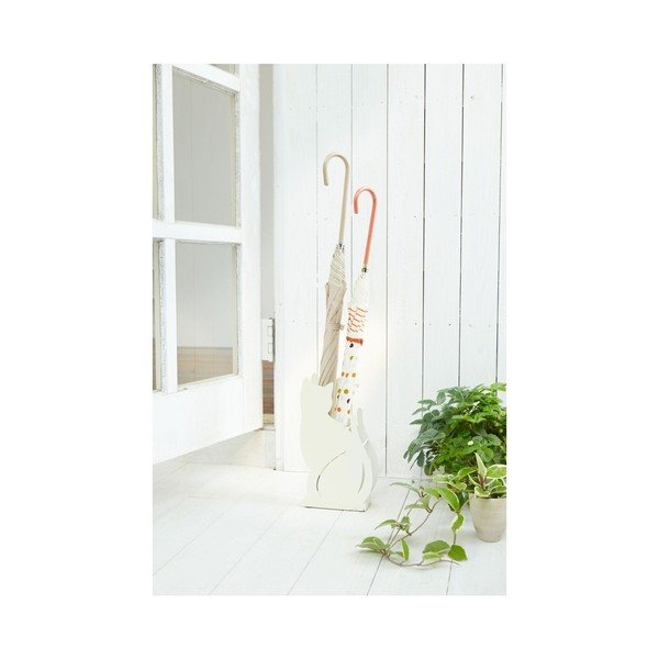 Portaombrelli bianco Cat - YAMAZAKI-image-1