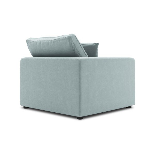 Parte angolare azzurra del divano modulare in velluto a coste, angolo sinistro Galaxy - Windsor & Co Sofas-image-3