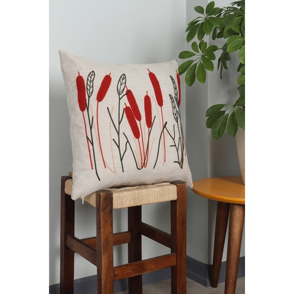 Cuscino decorativo in lino 43x43 cm Straw – Mioli Decor-image-2