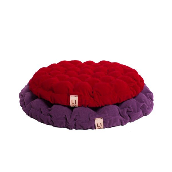 Cuscino di seduta rosso scuro con sfere massaggianti , Ø 65 cm Bloom - Linda Vrňáková-image-4