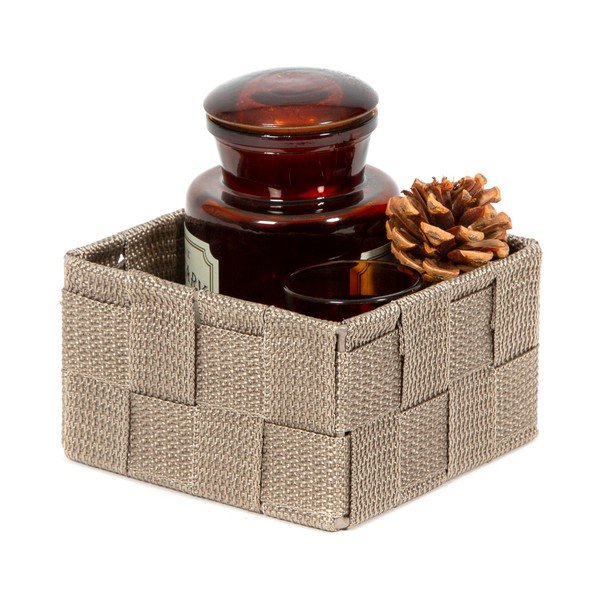 Organizzatore da bagno marrone chiaro , 12 x 12 cm Stan - Compactor-image-1