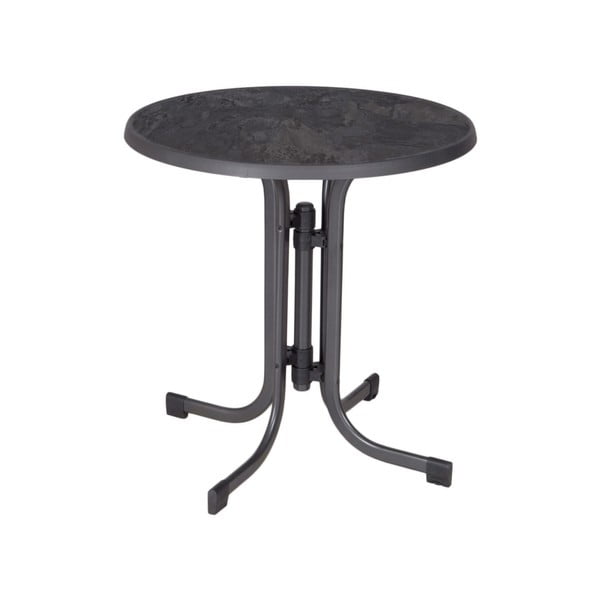 Tavolo da pranzo rotondo da giardino in metallo ø 70 cm Pizarra - Dajar-image-1