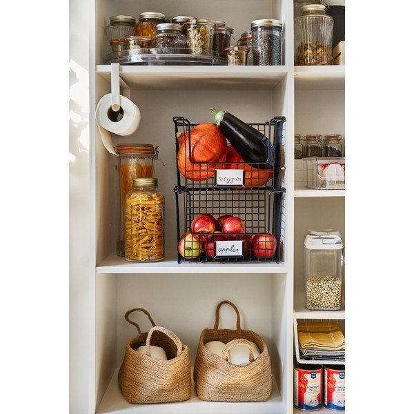 Cestino in metallo nero , 31 x 25,5 cm Classico - iDesign-image-2