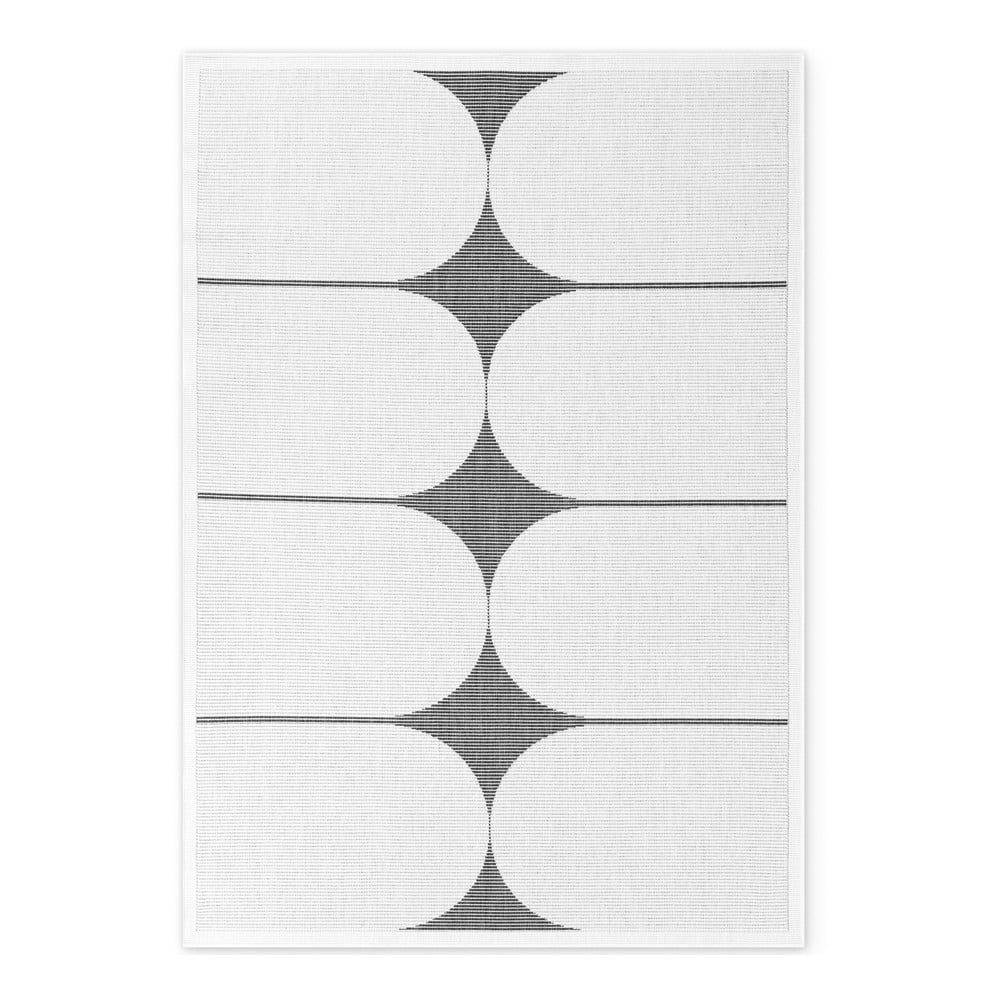 Tappeto da interno/esterno bianco e nero 200x290 cm Duet Bowen – NORTHRUGS | Tappeti per esterni