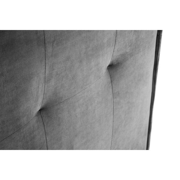 Testiera grigia 140x120 cm Monica - Milo Casa-image-1